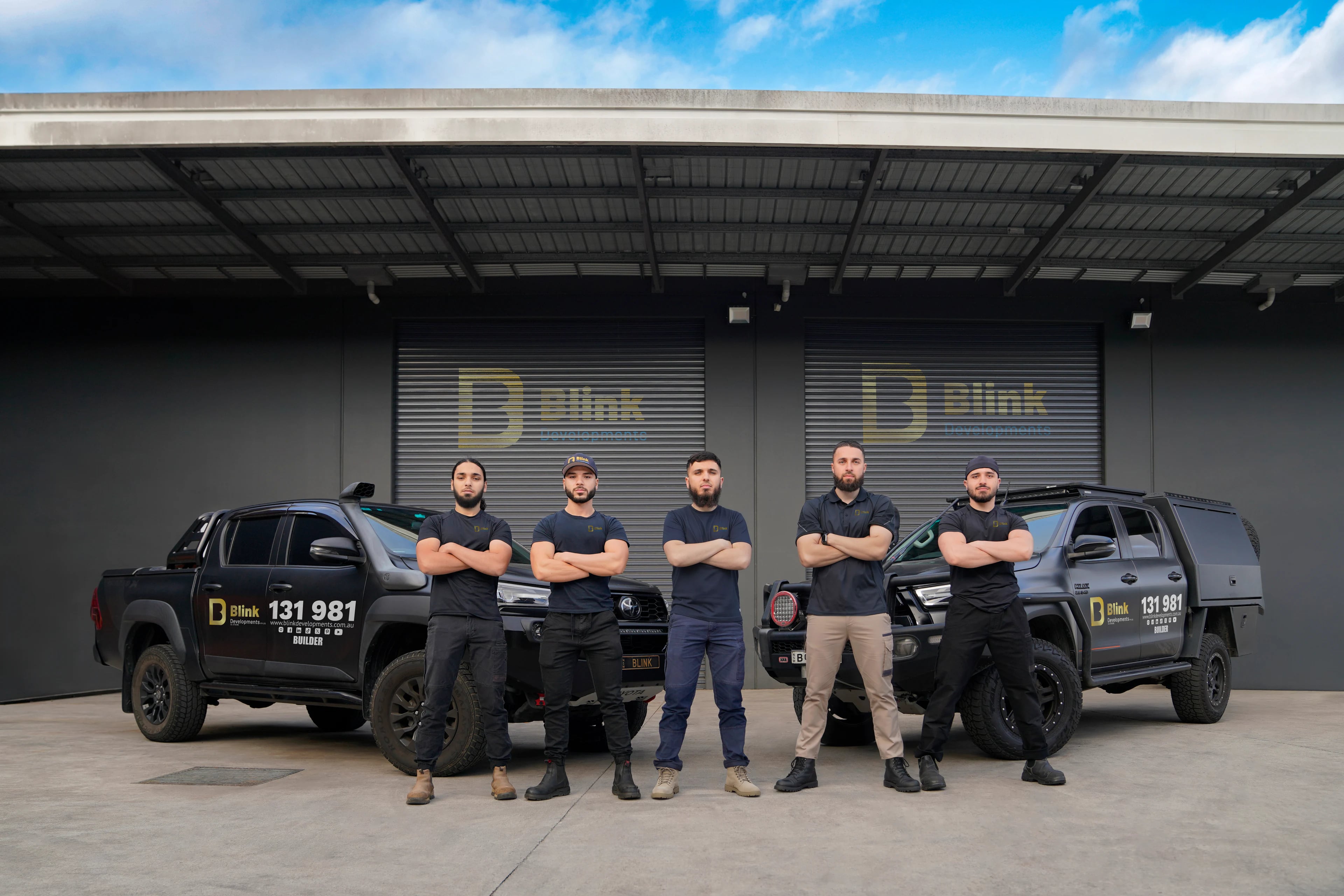 The Bathroom Renovation Campsie team with their work vehicles